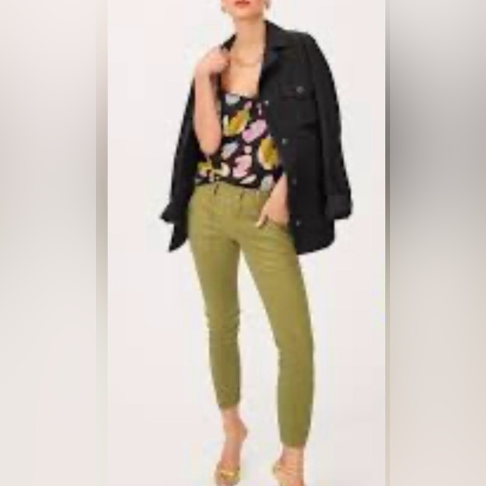Cabi Trooper Pants Moss Green Size 4 Neutral Office Casual Minimalist